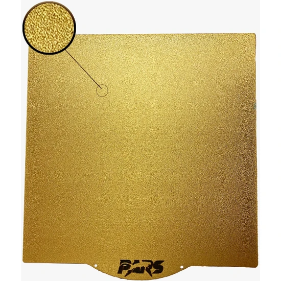 Pars 250X250 mm Gold Pei Kaplı Özel Yay Çeliği Tabla (Magnetli)