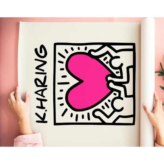 Art House Collective Keith Haring Poster Kalp Tablo Fiyatı
