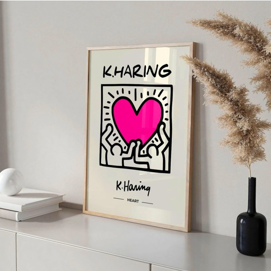 Art House Collective Keith Haring Poster Kalp Tablo Fiyatı