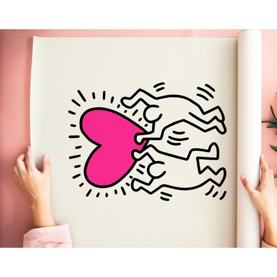 Art House Collective Keith Haring Poster Kalp 2 Tablo Fiyatı