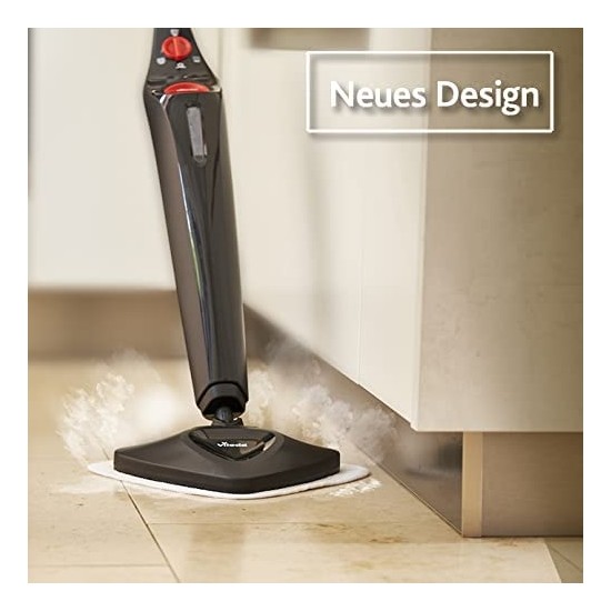 Vileda Steam Plus stoomreiniger met microvezelbekleding en PowerPad, verwijdert tot 99,9% bacteriën, eco-verpakking