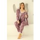Nisanca Sabahlıklı Dantel Detaylı Pegasus Kadın Pijama Takımı-Çeyizlik Takım- Geniş Beden Aralığı