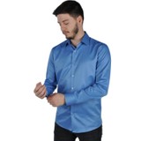 Give Way Slim Fit Saten Erkek Gömleği
