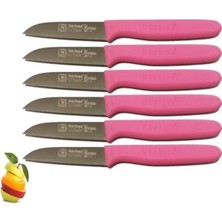 Sürbısa Sürmene 061007 Meyve Bıçağı 6 Lı Set Pembe