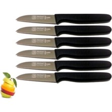 Sürbısa Sürmene 061007 Meyve Bıçağı 6 Lı Set Siyah