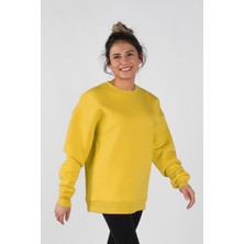 Balins Kadın Sıfır Yaka Baskılı Sweatshirt