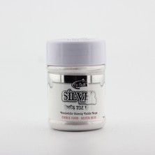 Dr. Gusto  Gümüş (Silver) Yenilebilir Yaldız Toz Boya 50 Gr.