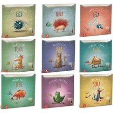 Öfkeli Örümcek Rıza - Inatçı Kirpi Mina - Sabırsız Sinek Feza - Utangaç Köpek Kaya... Tülin Kozikoğlu 9 Kitap Set