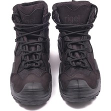 Rigel Work Shoes Rigel Pro Mid Kışlık Erkek Hakiki Nubuk Deri Soğuk ve Su Geçirmez Tactical Outdoor Asker Botu