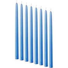 Kuzey 10 Adet Blue Candlestıck Mavi Şamdan Mumu Mavi Mum Parlak Mavi Şamdan Mumu Masa Mumu Mavi Kalın Uzun Mum