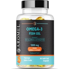 Aromel Omega 3 Balık Yağı - 90 Ad Softgel - ‎1200 mg Yüksek Omega Kaynağı