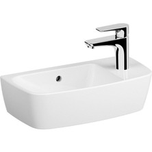 Vitra Shift Tezgah Üstü Sağ Armatür Delikli Lavabo 50 cm Beyaz 7070B003-0921
