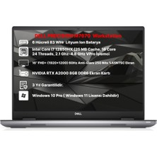 Dell Precision M7670 Intel Core I7 12850HX 16GB  4800MHZ Ram  1tb SSD Rtx A2000 8 GB 16" Fhd+ Windows 10/11 Pro Taşınabilir Iş Istasyonu XCTOP7670EMEA-VP103