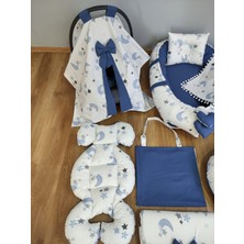 Babynest Sepeti Mavi Ayyıldız Desen ve Indigo Kombin Orijinal Babynest