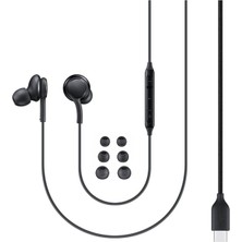 Meizu 17 Uyumlu Mikrofonlu Kulakiçi Type-C Kulaklık Siyah Renk