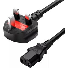 Wozlo Ingiliz Amerikan Power Kablo 3X0.75MM Uk Usa Elektrik Güç Kablosu - 1.8 mt