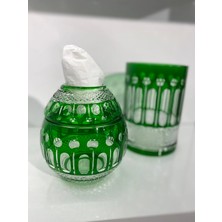 Dekorasyon Garajı Kristal Kesme Cam Peçetelik ve Aksesuarı ( Vazo, Çöp Kutusu, Mumluk Vs.)