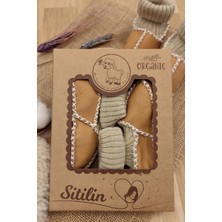 Sitilin Organik Deri Unisex Bebek Patik Içi Yünlü Doğal Bebek Çorap STL6042
