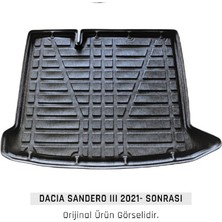 Born Garage Bagaj Havuzu Dacıa Sandero 2021-2023 Araca Özel Üretim E Tam Uyumlu Kaucuk