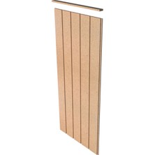 Bangu Dekoratif Duvar Paneli, Boyanabilir Ahşap 10 mm Ham Mdf Duvar Paneli