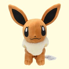 Pokémon 30CM Eevee Oturma Tarzı Orijinal Eevee Peluş Oyuncak (Yurt Dışından)