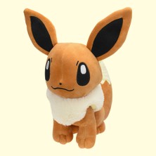 Pokémon 30CM Eevee Oturma Tarzı Orijinal Eevee Peluş Oyuncak (Yurt Dışından)
