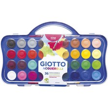 Giotto Sulu Boya 30MM 36 Renk Plastik Kutu Set 1'li Paket - Yeni