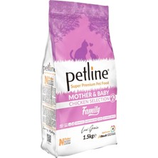 Pet Line Family Mother & Baby Tavuklu Düşük Tahıllı Yavru Kedi Maması 1,5 kg