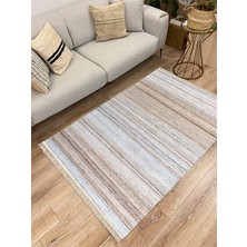 Kilim Home Cotton Serisi Multy Tonlarında Mermer Görünümlü Eskitme Desenli Dekoratif Dokuma Taban Kilim
