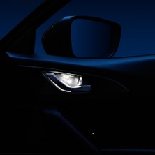 Gorgeous Araba LED Kapı Kase Kol Dayama Atmosfer Işığı Kapı Kase Kolu Çerçeve Işık Mazda Atenza Cx-3 Cx-5 Cx-8 Beyaz (Yurt Dışından)