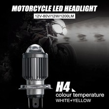 Gorgeous H4 LED Spot Işığı Küçük Ampul LED Motosiklet Modifiye Far Entegre Iki Renkli Far Aksesuarları (Yurt Dışından)