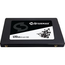 Stormax 128GB SSD 2 5" Sata3 550-530MB/S Black SERI-SMX-SSD30BLCK/128G