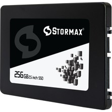 Stormax 256GB SSD 2 5" Sata3 550-530MB/S Black SERI-SMX-SSD30BLCK/256G