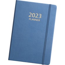 Kenan Taşınabilir A5 Defter Planlayıcı 2023 Ingilizce Gündem Planlayıcı Dergiler Not Defteri Mavi (Yurt Dışından)