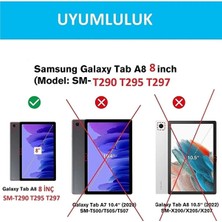 AZC Samsung Galaxy Tab A8 SM-T290-T295 Popitli Standlı Renkli Kılıf Gökkuşağı