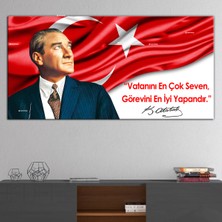 Morfil Sanat Atölyesi Atatürk Mustafa Kemal Makam Panosu Kanvas Tablo Resmi Kurumlar Okullar (8farklı Ölçü)