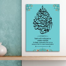 Morfil Sanat Atölyesi Ilahi Ente Maksudi ve Rızake Matlubi Dini Islami Hat Kanvas Tablo