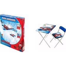 Beren Oyuncak Spiderman Örümcek Adam Katlanabilir Çocuk Ders Çalışma Masası ve Sandalye