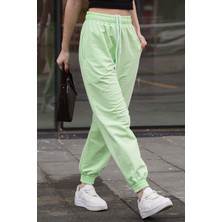 Madmext Fıstık Yeşili Comfort Fit Basic Eşofman Altı MG1635