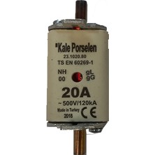 Kale Voltrano Kale Porselen 20A 00 Boy Bıçaklı Sigorta Buşonu NH00