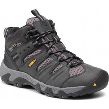 Keen Koven Mid Wp M-Black/steel Grey - Su Geçirmez Erkek Yürüyüş Botu - Gri