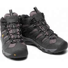 Keen Koven Mid Wp M-Black/steel Grey - Su Geçirmez Erkek Yürüyüş Botu - Gri