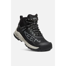 Keen Nxis Evo Mid Wp W-Black/blue Glass - Su Geçirmez Kadın Yürüyüş Botu - Siyah