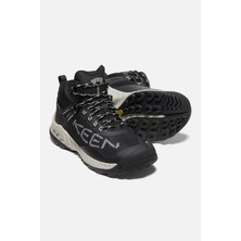 Keen Nxis Evo Mid Wp W-Black/blue Glass - Su Geçirmez Kadın Yürüyüş Botu - Siyah