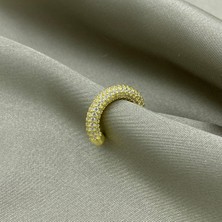 Jewel By Aila Tamamı Taşlı Gümüş Kıkırdak Küpe
