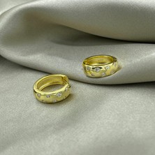 Jewel By Aila Benekli Gümüş Küpe