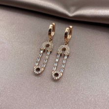 Jewel By Aila Baget Taşlı Çengelli İğne Gümüş Küpe