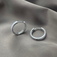 Jewel By Aila Orta Boy Baget Gümüş Küpe