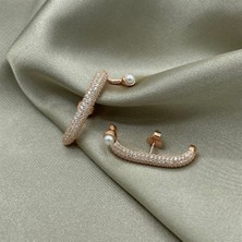 Jewel By Aila Ay Taşı Gümüş Küpe