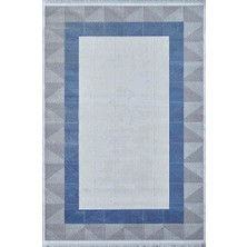 Mina Serisi 09101C Gri - Mavi Halı